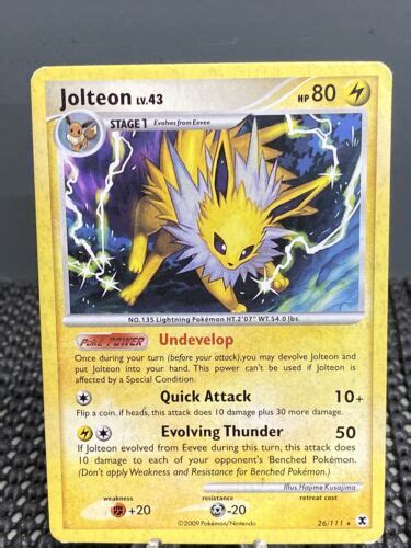 jolteon lv 43|Jolteon .